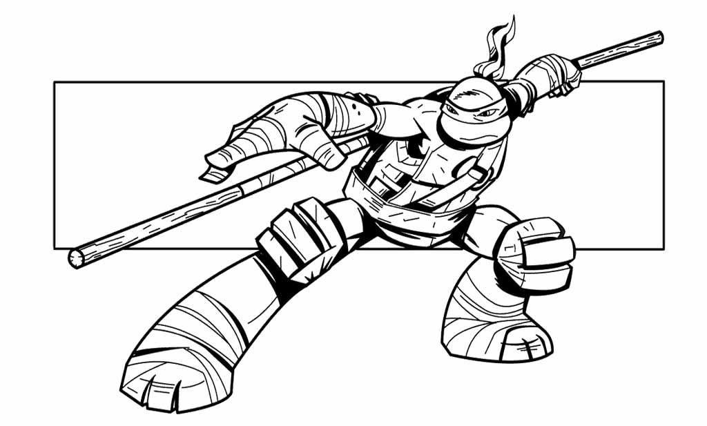 Раскраска: Черепашки ниндзя (Супер герой) #75547 - Бесплатные раскраски для печати