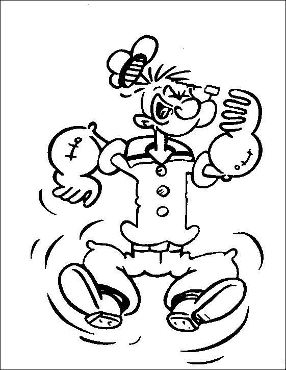 Раскраска: Popeye (Супер герой) #84724 - Бесплатные раскраски для печати