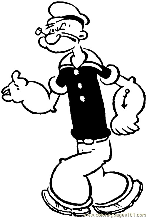 Раскраска: Popeye (Супер герой) #84732 - Бесплатные раскраски для печати