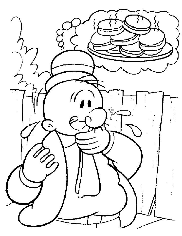 Раскраска: Popeye (Супер герой) #84738 - Бесплатные раскраски для печати