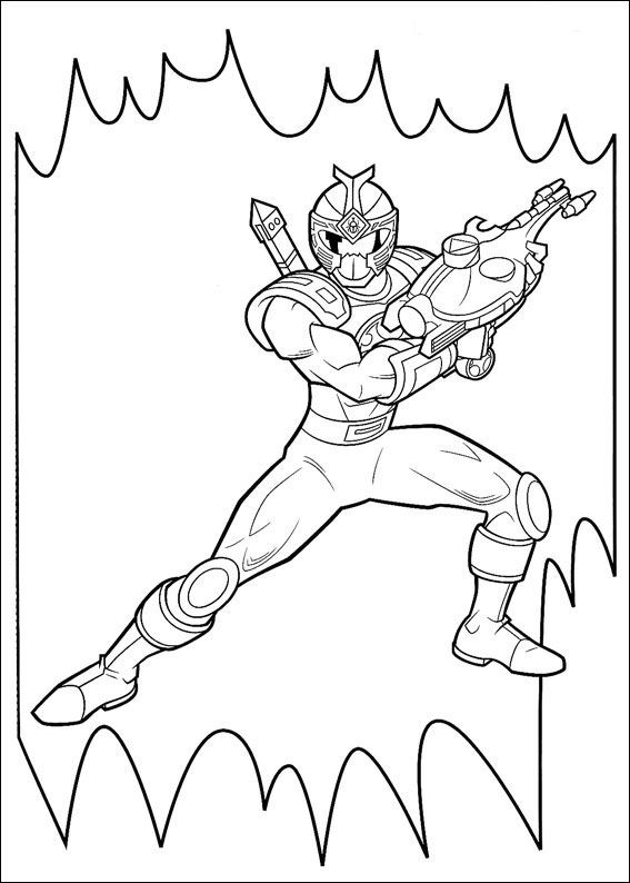 Раскраска: Могучие Рейнджеры (Супер герой) #49959 - Бесплатные раскраски для печати