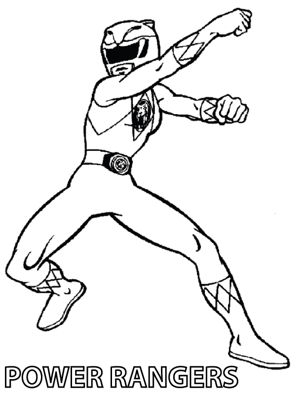 Раскраска: Могучие Рейнджеры (Супер герой) #49962 - Бесплатные раскраски для печати