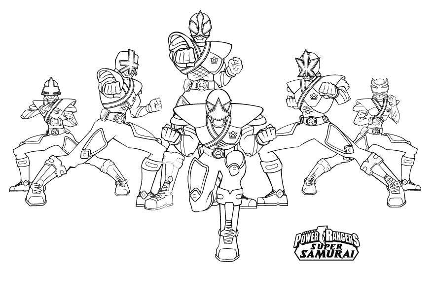 Раскраска: Могучие Рейнджеры (Супер герой) #49968 - Бесплатные раскраски для печати