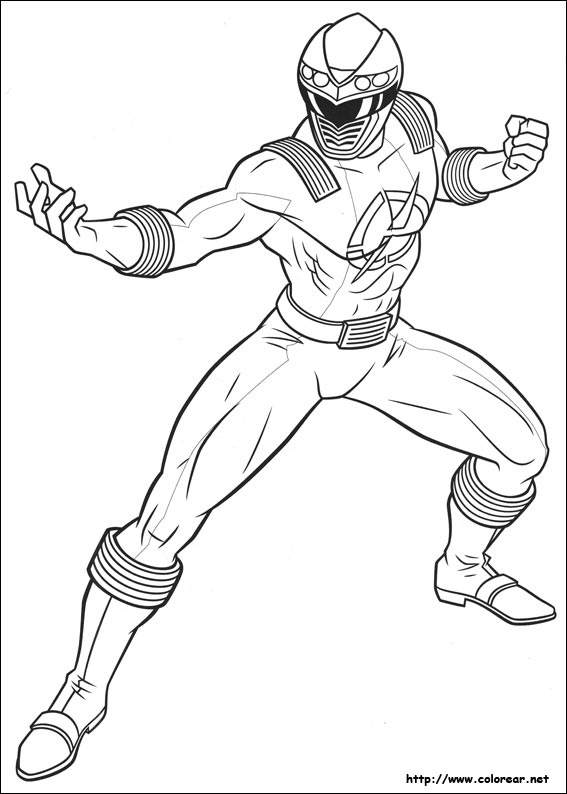 Раскраска: Могучие Рейнджеры (Супер герой) #49981 - Бесплатные раскраски для печати