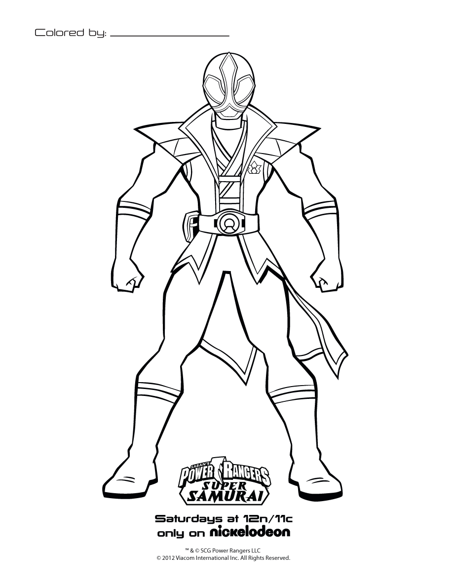 Раскраска: Могучие Рейнджеры (Супер герой) #49989 - Бесплатные раскраски для печати