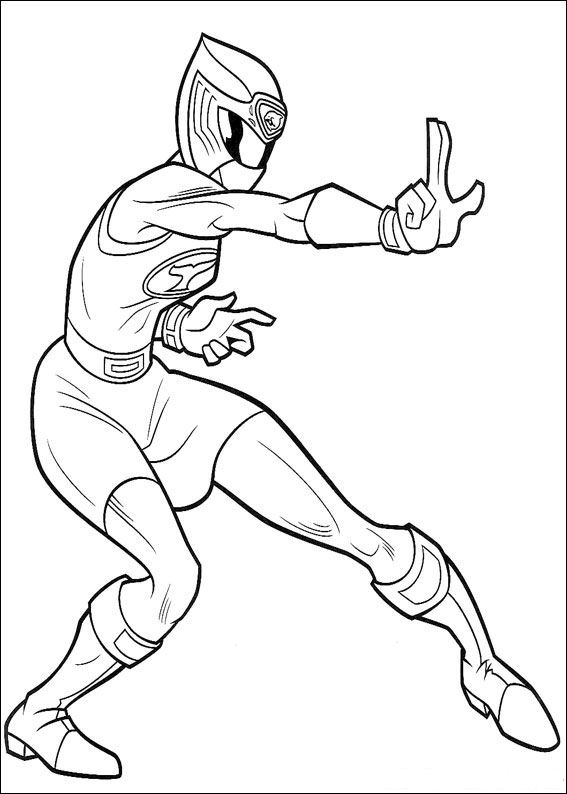 Раскраска: Могучие Рейнджеры (Супер герой) #49994 - Бесплатные раскраски для печати