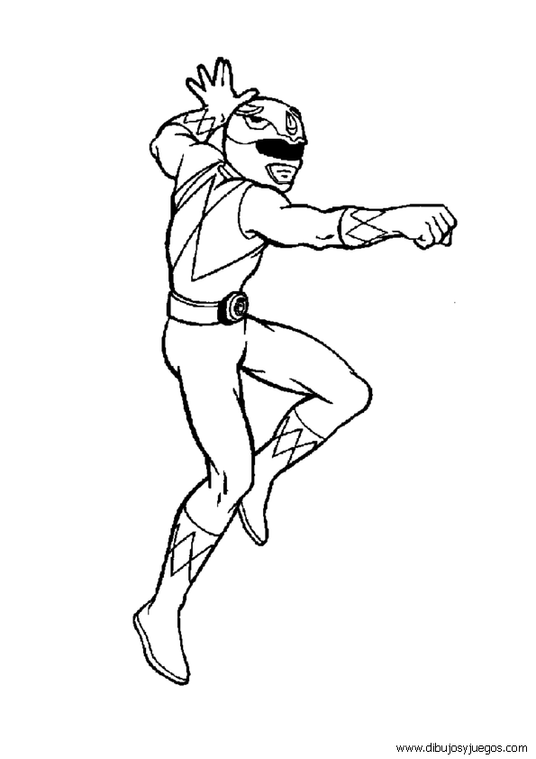 Раскраска: Могучие Рейнджеры (Супер герой) #50008 - Бесплатные раскраски для печати