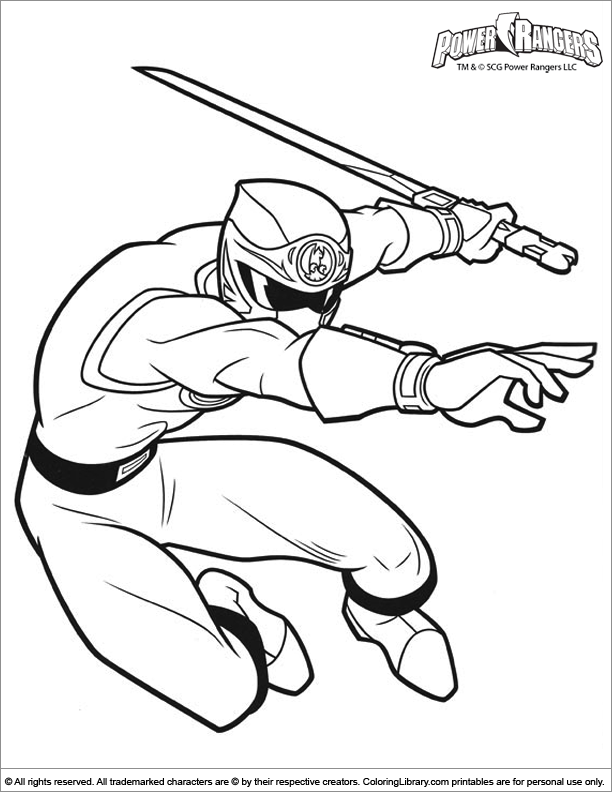 Раскраска: Могучие Рейнджеры (Супер герой) #50010 - Бесплатные раскраски для печати