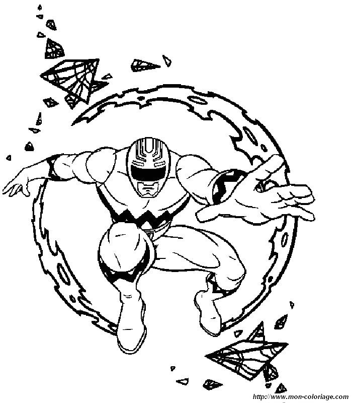 Раскраска: Могучие Рейнджеры (Супер герой) #50013 - Бесплатные раскраски для печати
