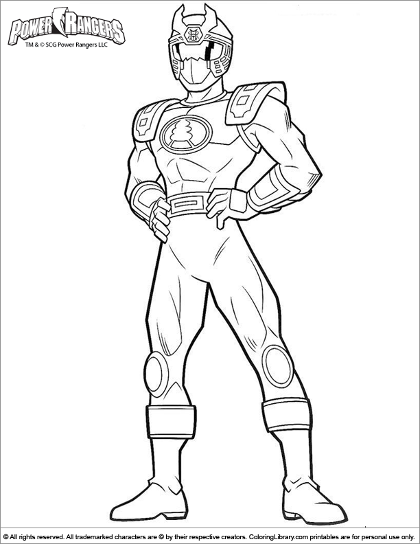 Раскраска: Могучие Рейнджеры (Супер герой) #50018 - Бесплатные раскраски для печати