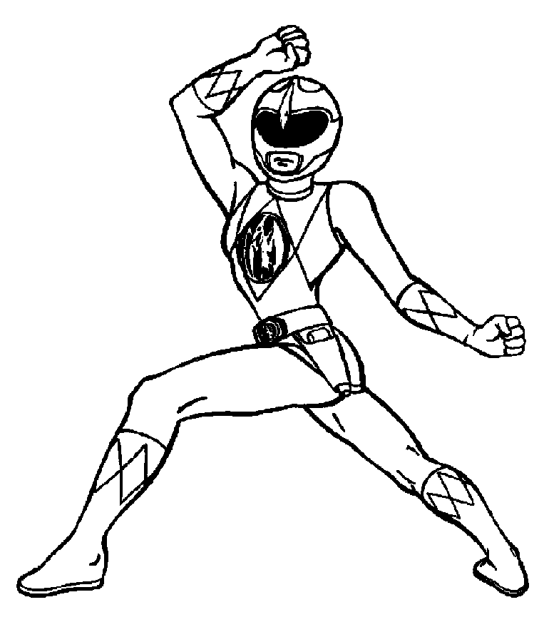 Раскраска: Могучие Рейнджеры (Супер герой) #50043 - Бесплатные раскраски для печати