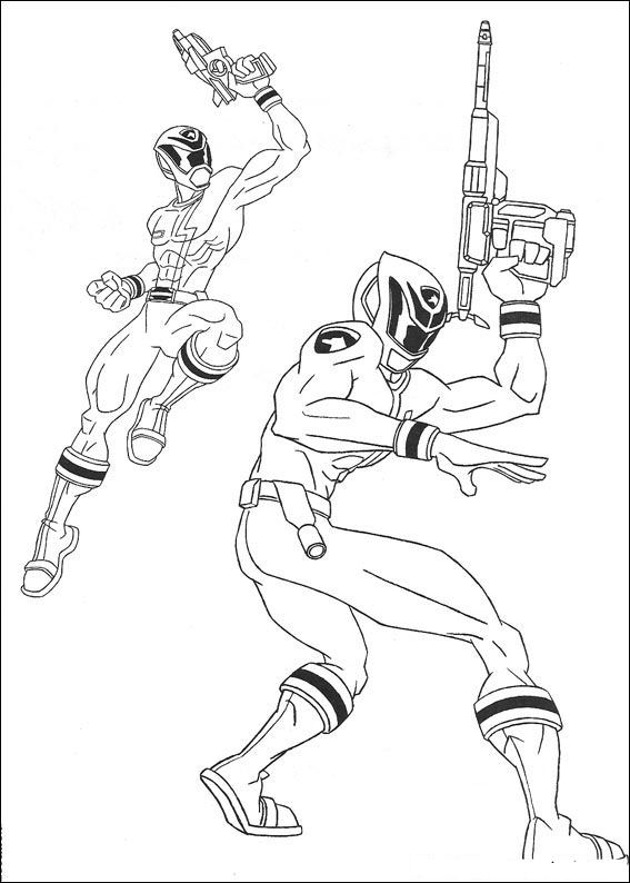Раскраска: Могучие Рейнджеры (Супер герой) #50066 - Бесплатные раскраски для печати