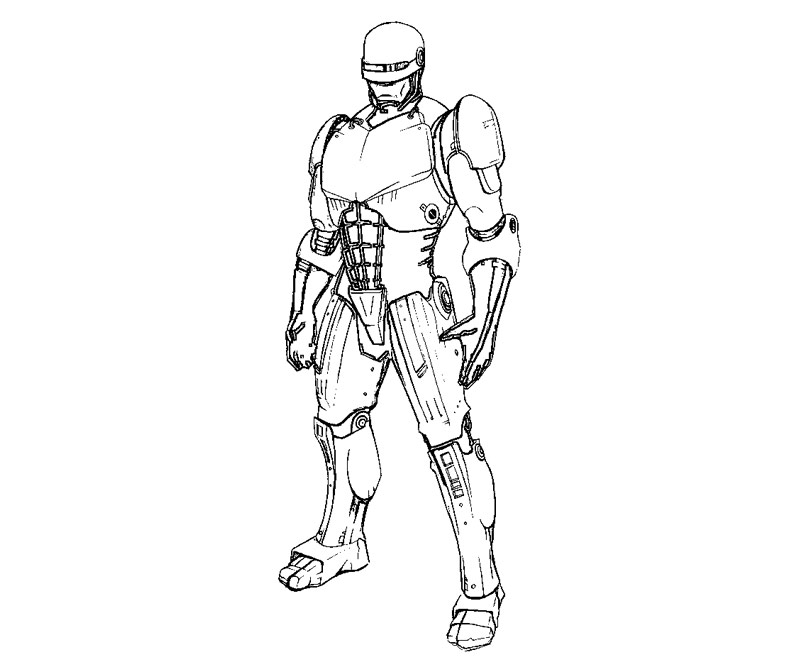 Раскраска: Робокоп (Супер герой) #71340 - Бесплатные раскраски для печати
