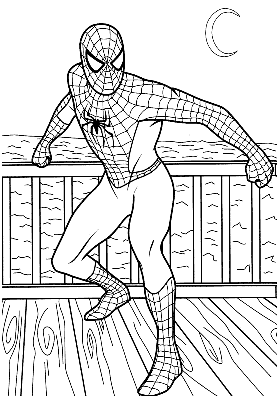 Раскраска: человек-паук (Супер герой) #78643 - Бесплатные раскраски для печати