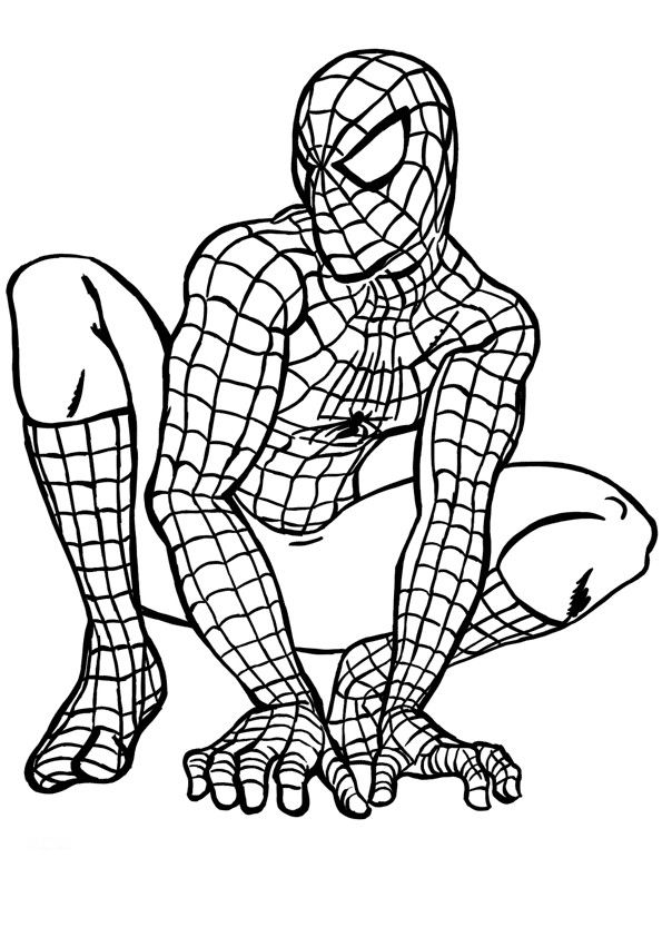 Раскраска: человек-паук (Супер герой) #78648 - Бесплатные раскраски для печати