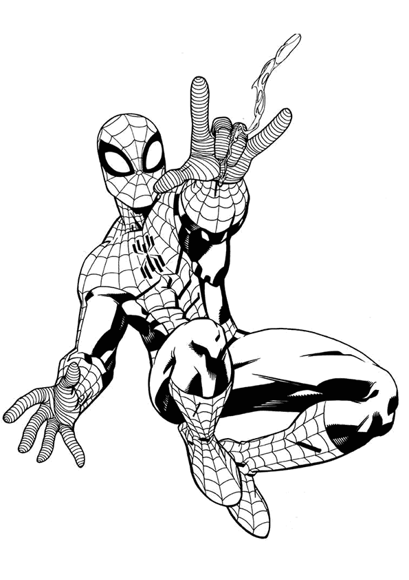 Раскраска: человек-паук (Супер герой) #78667 - Бесплатные раскраски для печати