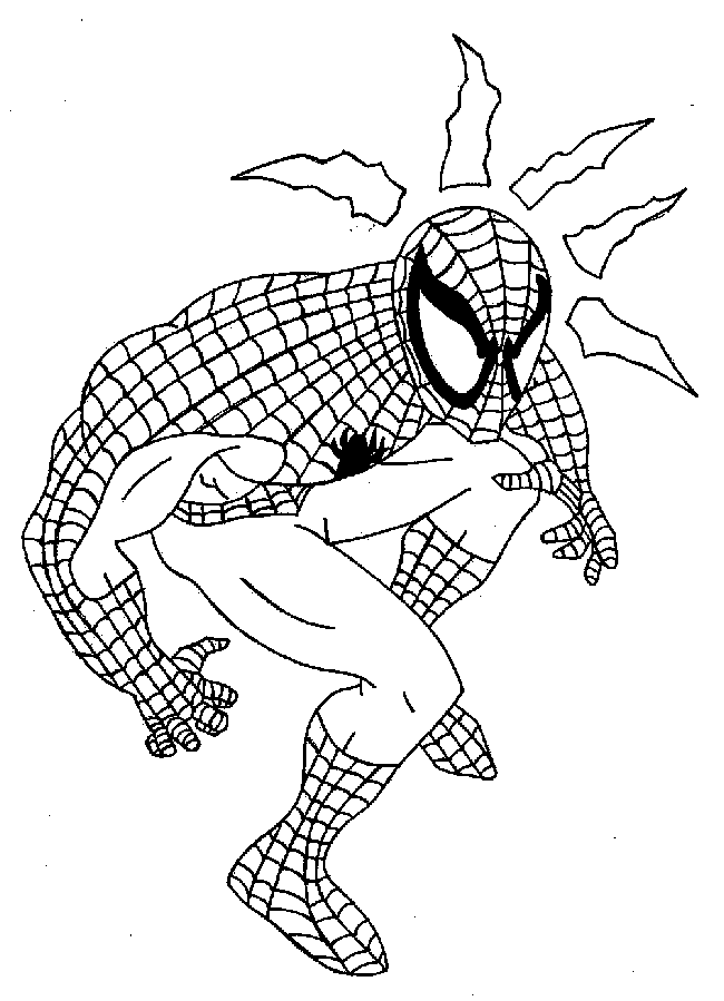 Раскраска: человек-паук (Супер герой) #78681 - Бесплатные раскраски для печати
