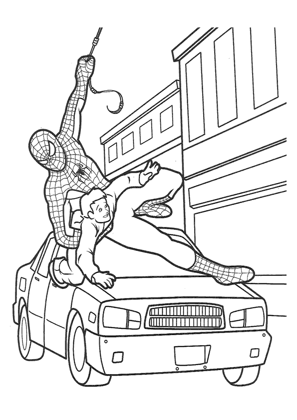 Раскраска: человек-паук (Супер герой) #78686 - Бесплатные раскраски для печати