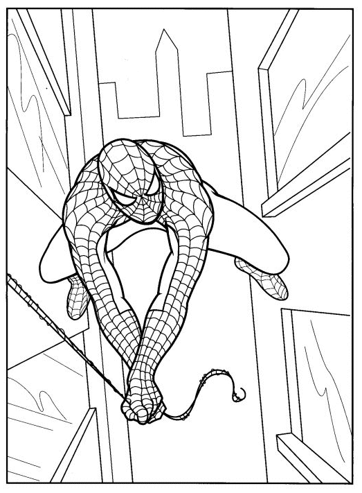 Раскраска: человек-паук (Супер герой) #78693 - Бесплатные раскраски для печати
