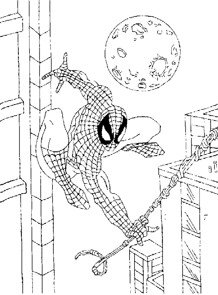 Раскраска: человек-паук (Супер герой) #78711 - Бесплатные раскраски для печати