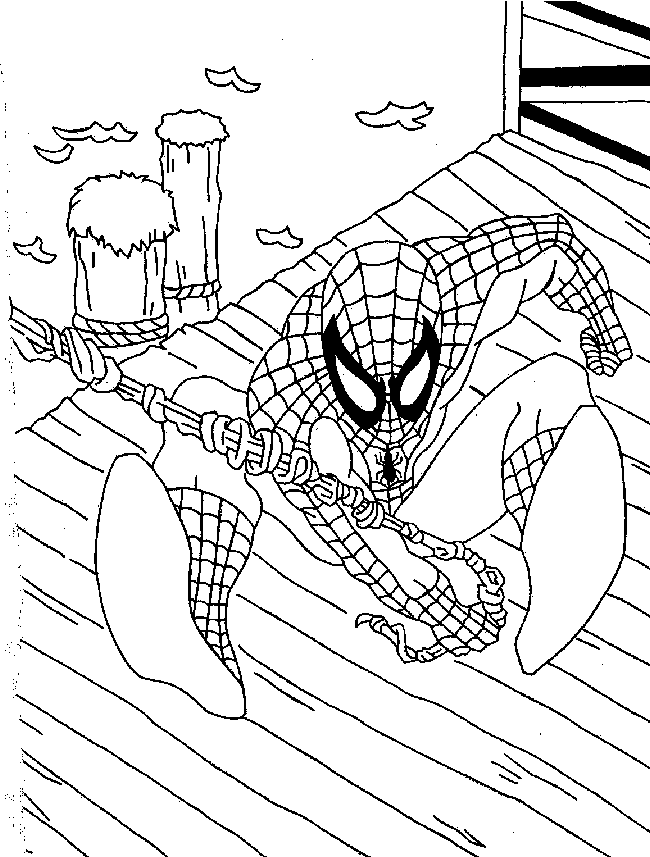 Раскраска: человек-паук (Супер герой) #78743 - Бесплатные раскраски для печати