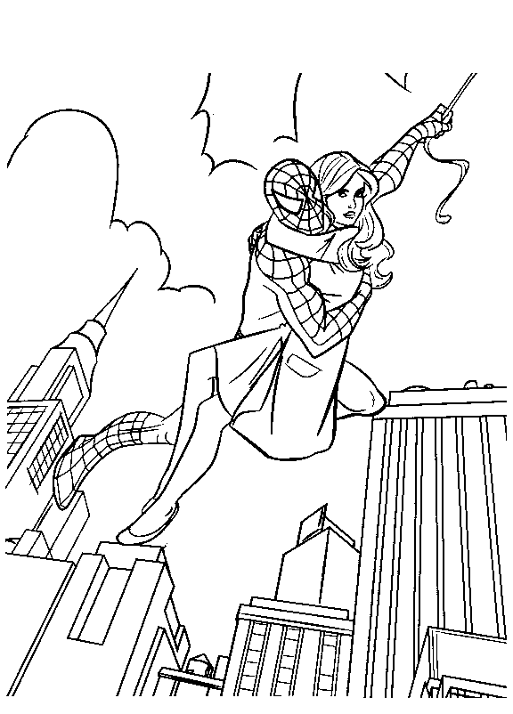Раскраска: человек-паук (Супер герой) #78746 - Бесплатные раскраски для печати