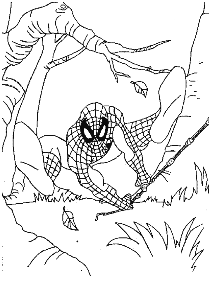 Раскраска: человек-паук (Супер герой) #78750 - Бесплатные раскраски для печати