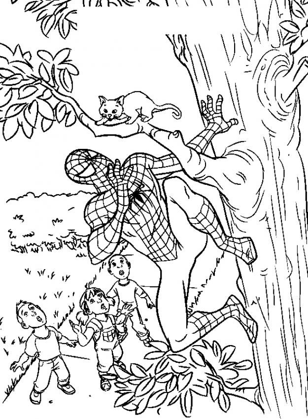 Раскраска: человек-паук (Супер герой) #78754 - Бесплатные раскраски для печати