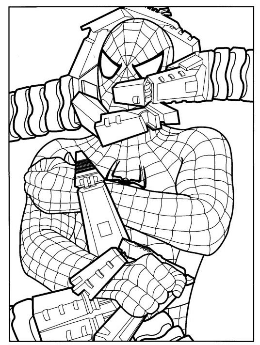 Раскраска: человек-паук (Супер герой) #78768 - Бесплатные раскраски для печати