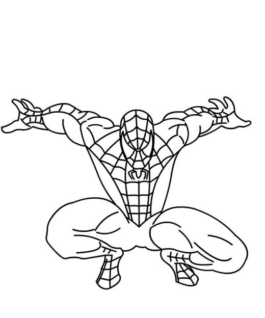 Раскраска: человек-паук (Супер герой) #78769 - Бесплатные раскраски для печати
