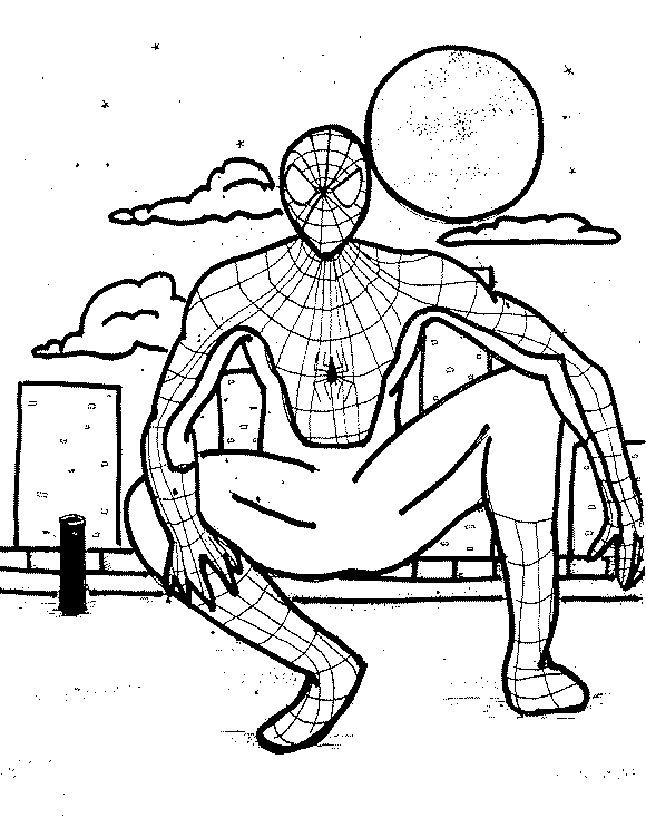 Раскраска: человек-паук (Супер герой) #78776 - Бесплатные раскраски для печати