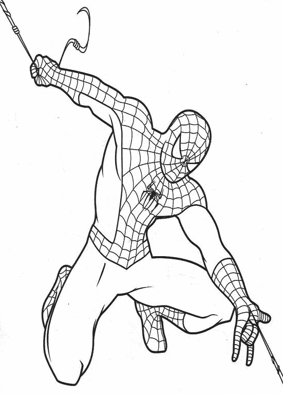 Раскраска: человек-паук (Супер герой) #78788 - Бесплатные раскраски для печати