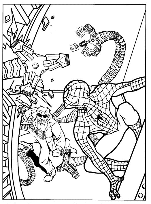 Раскраска: человек-паук (Супер герой) #78789 - Бесплатные раскраски для печати