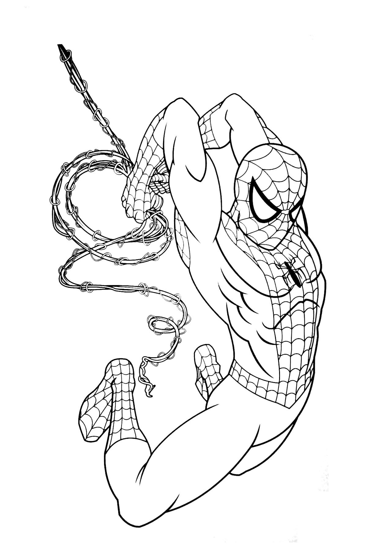 Раскраска: человек-паук (Супер герой) #78796 - Бесплатные раскраски для печати