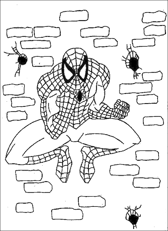 Раскраска: человек-паук (Супер герой) #78809 - Бесплатные раскраски для печати