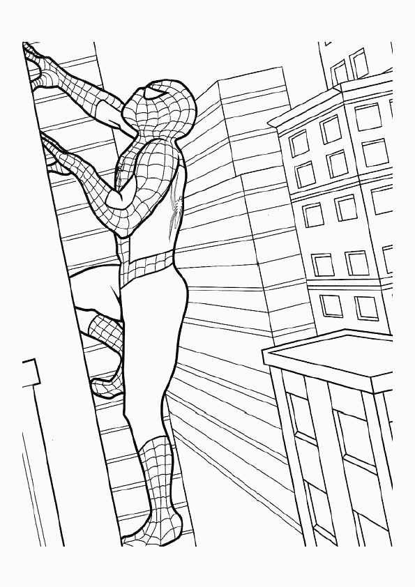 Раскраска: человек-паук (Супер герой) #78811 - Бесплатные раскраски для печати