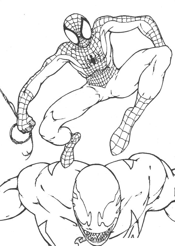 Раскраска: человек-паук (Супер герой) #78845 - Бесплатные раскраски для печати