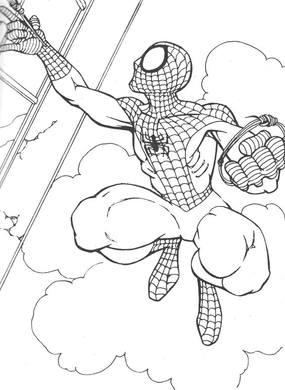Раскраска: человек-паук (Супер герой) #78851 - Бесплатные раскраски для печати