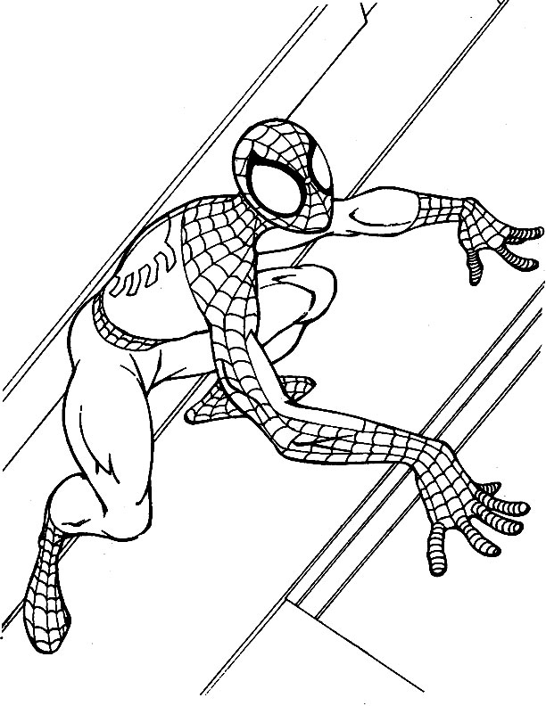 Раскраска: человек-паук (Супер герой) #78857 - Бесплатные раскраски для печати