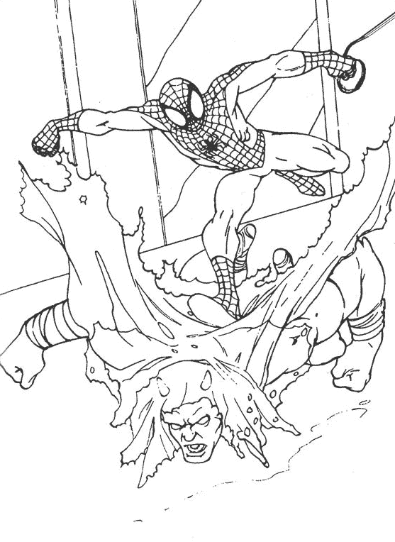 Раскраска: человек-паук (Супер герой) #78876 - Бесплатные раскраски для печати