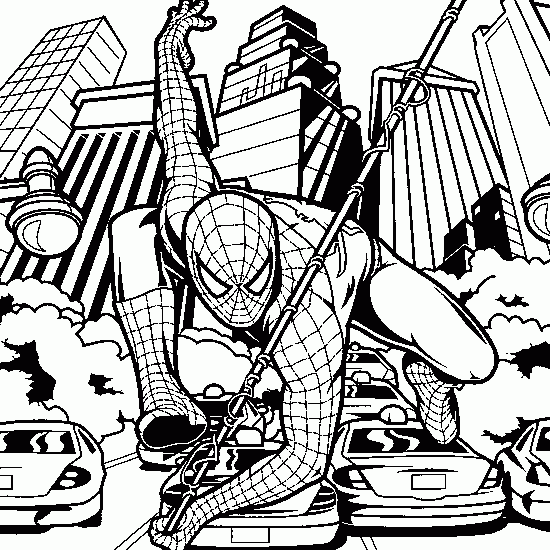 Раскраска: человек-паук (Супер герой) #78879 - Бесплатные раскраски для печати
