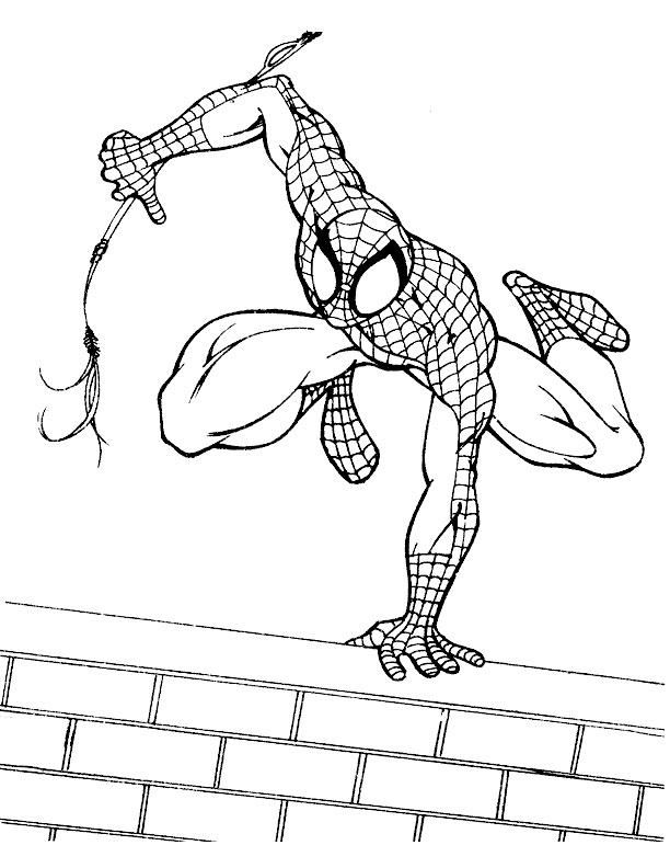 Раскраска: человек-паук (Супер герой) #78881 - Бесплатные раскраски для печати