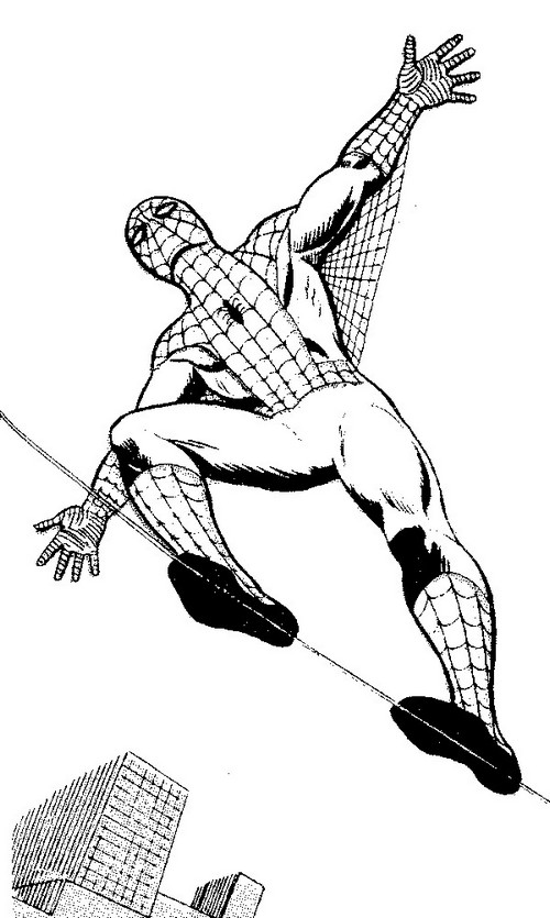 Раскраска: человек-паук (Супер герой) #78882 - Бесплатные раскраски для печати