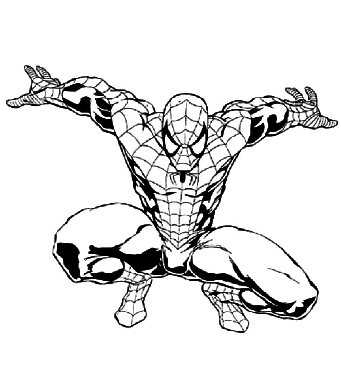 Раскраска: человек-паук (Супер герой) #78899 - Бесплатные раскраски для печати