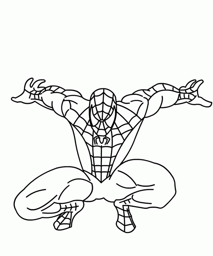 Раскраска: человек-паук (Супер герой) #78909 - Бесплатные раскраски для печати