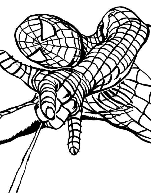 Раскраска: человек-паук (Супер герой) #78914 - Бесплатные раскраски для печати