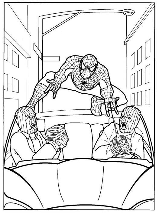 Раскраска: человек-паук (Супер герой) #78928 - Бесплатные раскраски для печати