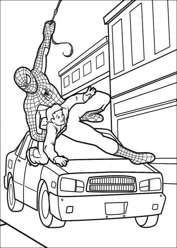 Раскраска: человек-паук (Супер герой) #78930 - Бесплатные раскраски для печати