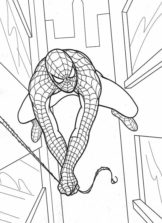 Раскраска: человек-паук (Супер герой) #78961 - Бесплатные раскраски для печати