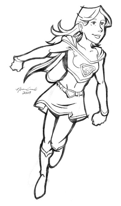 Раскраска: Supergirl (Супер герой) #83924 - Бесплатные раскраски для печати